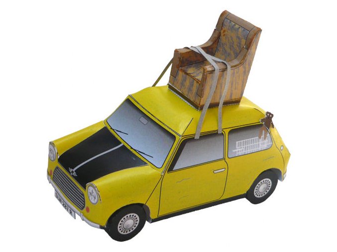 Austin Mini Cooper "Mr. Bean" + Diplocaulus