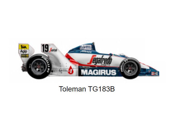 Toleman TG 183 Hart - Segafredo