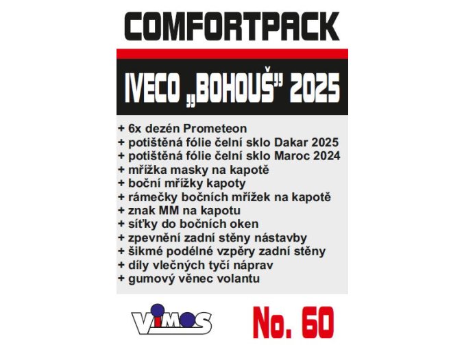ComfortPack pro Iveco "Bohouš" - Dakar 2025 & Maroc 2024