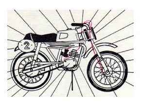 soutěžní motocykl