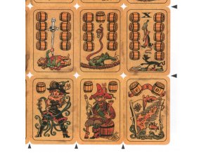 pirátské hrací karty - bez rubu
