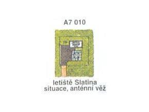 Letiště Slatina, situace, anténní věž