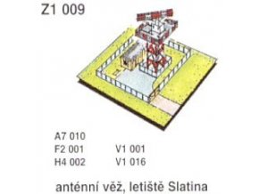 Anténní věž, letiště Slatina