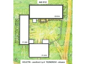 Holetín - usedlost čp. 6 Teznerovi - situace