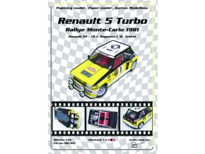Renault 5 Turbo Rally Monte-Carlo 1981