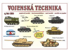 Vojenská technika -- M4 High-speed tractor, Panzer 38(t) AusF. E, PzKfw. III J, Munitionsschlepper 38(t), Wirbelwind, Jagdtiger Porsche, PzKfw. V Panther AusF. D (SdKfz 171)