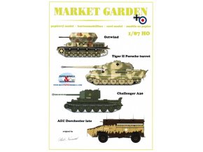 Market Garden - Ostwind, Tiger II Porsche turret, Challenger A30, AEC Sorchester late