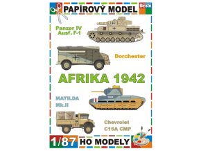 Panzer IV Ausf.F-1 + Dorchester + Matilda Mk.II + Chevrolet C15A CMP (Afrika / Africa 1942)