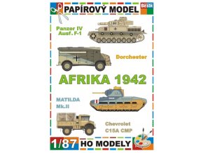 Panzer IV Ausf.F-1 + Dorchester + Matilda Mk.II + Chevrolet C15A CMP (Afrika / Africa 1942)