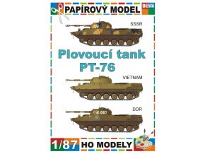 PT-76 - 3 verze - SSSR, Vietnam, DDR