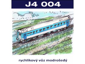 osobní vozy II - rychlíkový vůz modrošedý