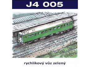 osobní vozy III - rychlíkový vůz zelený