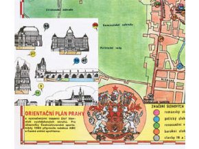 Vycházky Prahou - orientační plán Prahy