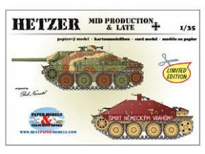 Jagdpanther 38(t) Hetzer - 2 různé verze