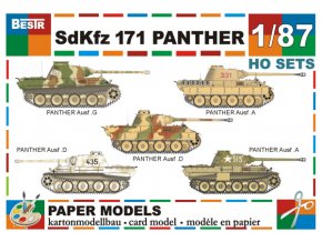 SdKfz 171 Panther (5 různých ks)