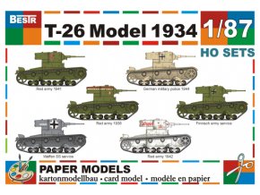 T-26 Model 1934 - 6 různých verzí