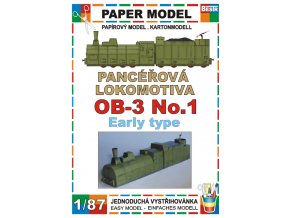 OB-3 No.1 Early type - pancéřová lokomotiva