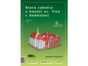 Stará radnice a kostel sv. Víta v Soběslavi - jen model