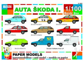 auta Škoda I - 9 ks