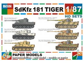 SdKfz 181 Tiger - 6 různých verzí