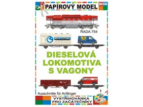 Dieselová lokomotiva s vagony