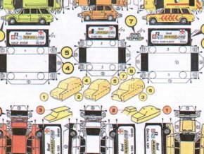 Fiat 126 + VAZ 2102 MTX 1600 RZP/T + VAZ 2102 + 3x Škoda 130