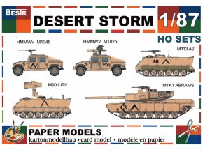 Desert Storm - HMMWV M1046, M 901 ITV, M1A1 Abrams, HMMWV M1025, M 113 A2