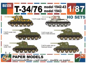 Ruský tank T-34/85 (1942/43) - 6 různých verzí
