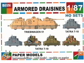 Armored draisines - Triebwagen 51 + 5 různých verzí Tatra T-18