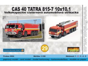 CAS 40 Tatra 815-71 10x10.1 - velkokapacitní cisternová automobilová stříkačka