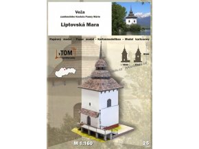 Liptovská Mara - veža zaniknutého kostola Panny Márie
