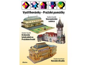 Pražské památky - Stroměstská radnice, Královský letohrádek na Pražském hradě, Národní divadlo - Bez katalogu vystřihovánek