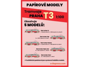 tramvaje ČKD Tatra T3 - 5 různých typů