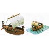 egyptský papyrový člun + fénická obchodní loď