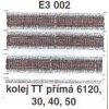 Kolej TT přímá 6120, 30, 40, 50