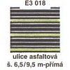 Ulice asfaltová š 6,5/9,5 m - přímá