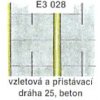 Vzletová a přistávací dráha 25, beton