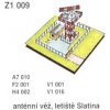 Anténní věž, letiště Slatina