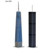 Twin Towers (World Trade Center - WTC) + One World Trade Center