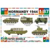 M-35 Prime Mover + M-4 high-speed tractor + AEC Dorchester + GMC DUKW 353 + M-35 Prime Mover (M10A1) (Normandy 1944)