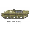 M-35 Prime Mover + M-4 high-speed tractor + AEC Dorchester + GMC DUKW 353 + M-35 Prime Mover (M10A1) (Normandy 1944)