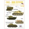 1943 - rok ústupu - Tiger I Initial, S-65 Stalinetz tractor, SU-76i, Sd.Kfz. 138/1 Grille, T-34/76 model 1942 STZ