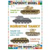 PzKpfW KV-1 KwK 7,5 + PzKpfW T-34 + PzKpfW T-26 German military police 1944 + PzKpfW T-34 Ambulance (Kořistní tanky / Captured tanks)