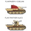 Flakpanzers - protiletadlové tanky - 6 různých strojů