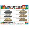 SdKfz 181 Tiger - 6 různých verzí