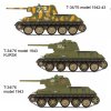 Ruský tank T-34/85 (1942/43) - 6 různých verzí