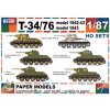 Ruský tank T-34/85 (1942/43) - 6 různých verzí