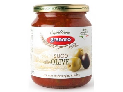 omacka s olivami granoro sugo alle olive 370 g