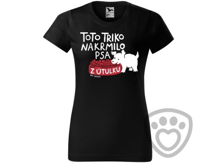 tričko s potiskem psa
