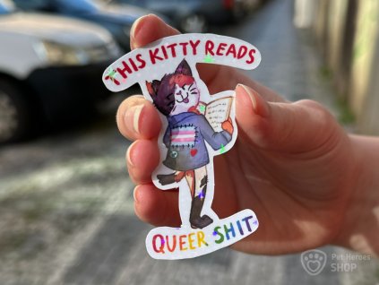 samolepka queer kočka